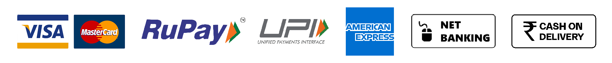 payment logos strip