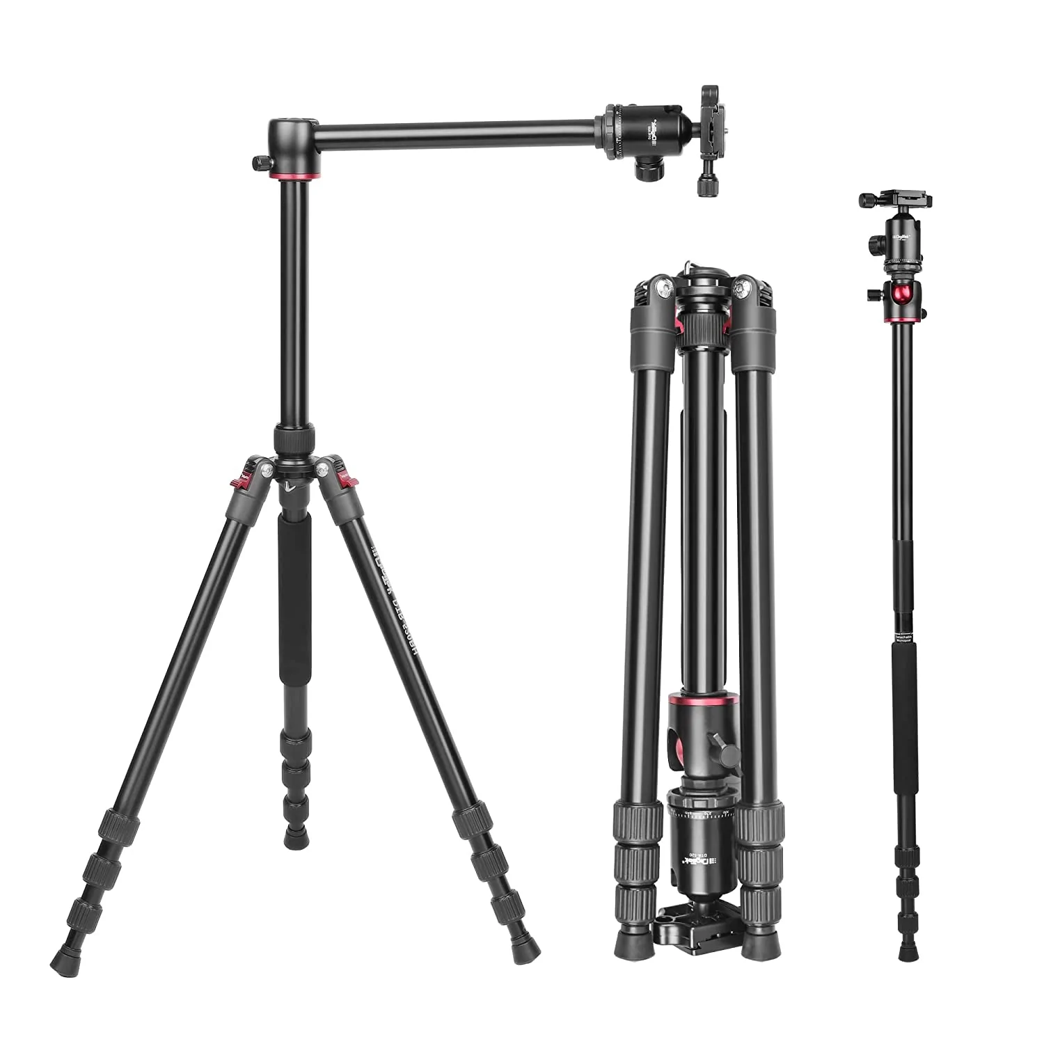 Digitek Professional Aluminum Tripod Cum Monopod (Ball Head)