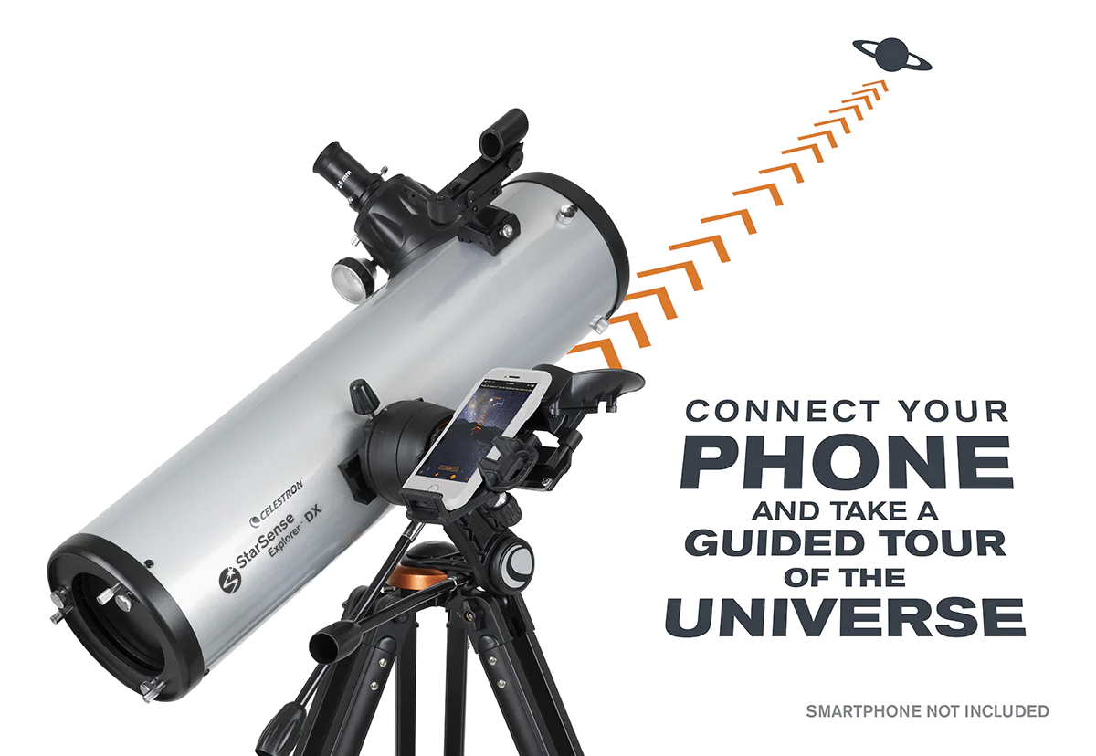 Celestron StarSense Explorer DX 130AZ Smartphone App-Enabled Newtonian Reflector Telescope