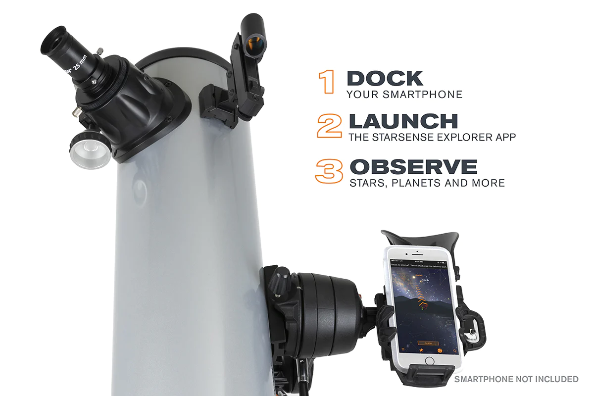 Celestron StarSense Explorer DX 130AZ Smartphone App-Enabled Newtonian Reflector Telescope - Image 2
