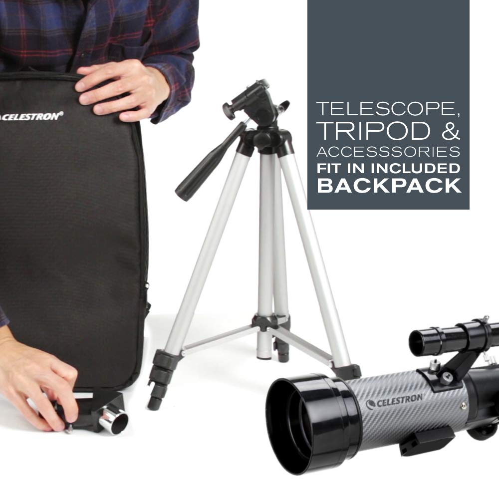 Celestron Travel Scope 70 DX Portable Telescope with Smartphone Adapter - Image 7
