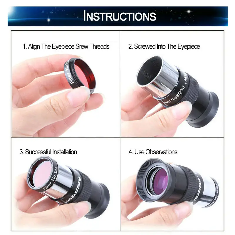 1.25" Color Planetary Filters Set (6 pieces) - Image 5