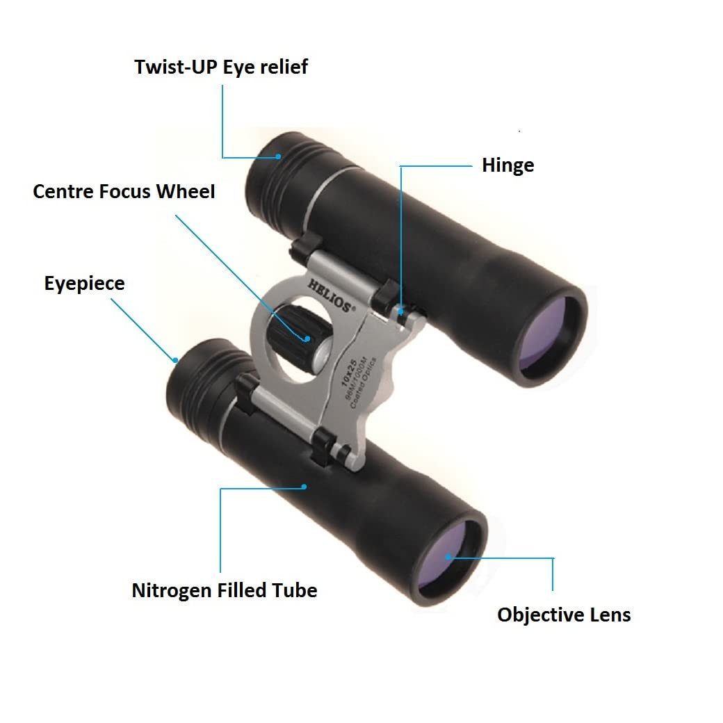 Helios Sport 8 x 21 Compact Roof Prism Binoculars - Image 3