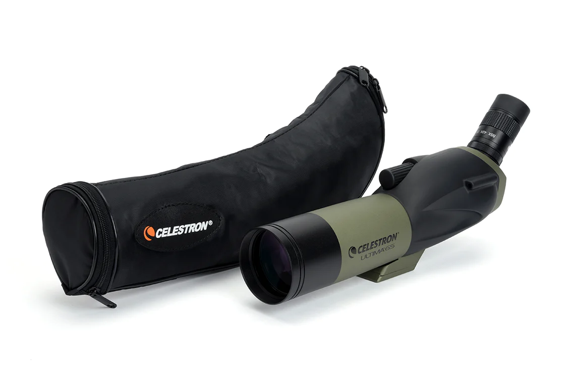 Celestron Ultima 18-55X65mm Angled Zoom Spotting Scope with Smartphone Adapter - Image 6