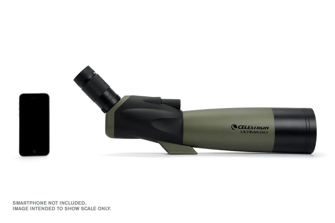 Celestron Ultima 20-60X80mm Zoom Spotting Scope with Smartphone Adapter - Image 5