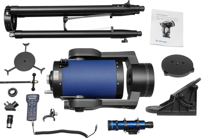 Meade 8" f/10 LX90 ACF Telescope with Tripod and Wedge - Image 3