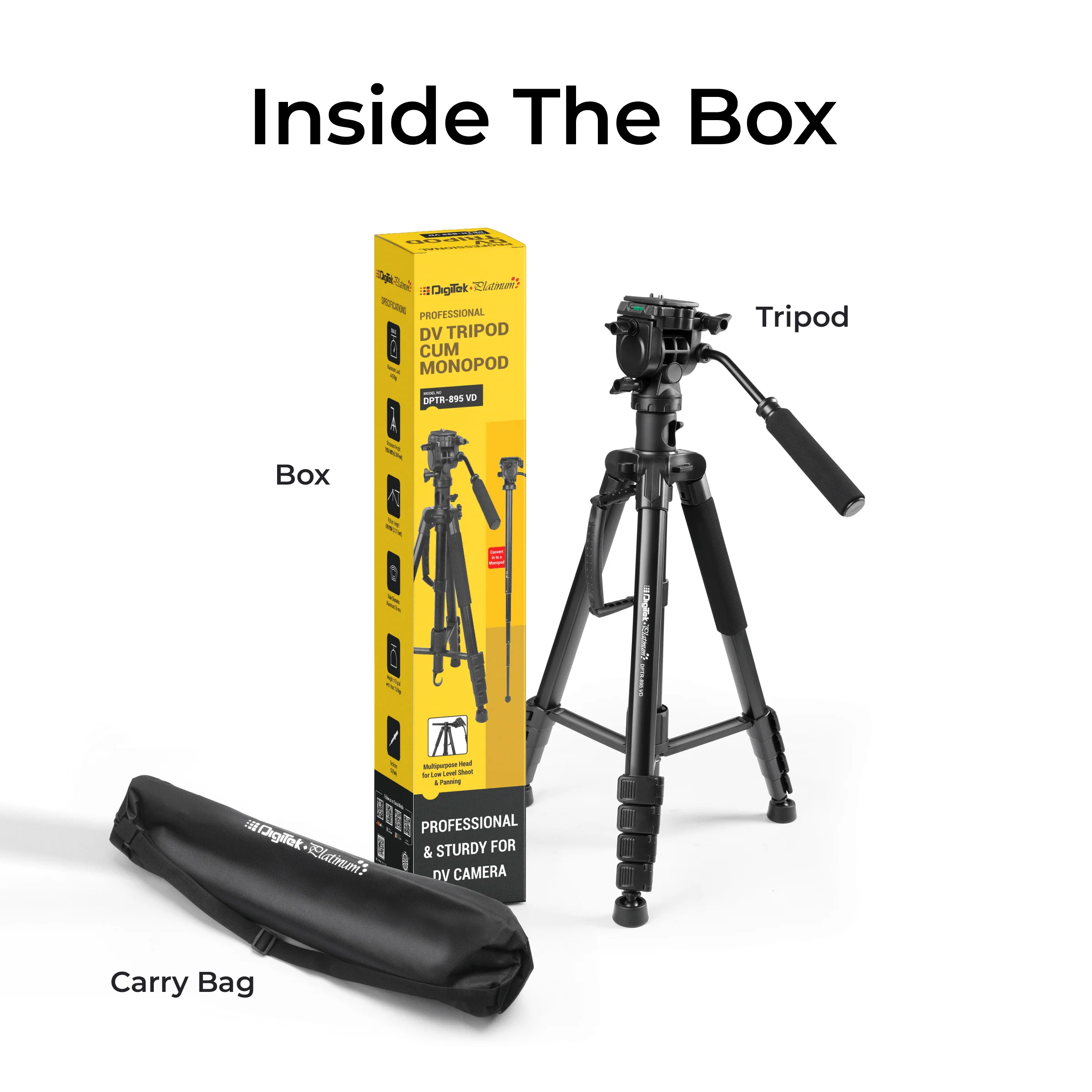 DIGITEK Professional Light Weight Tripod CUM Monopod - Image 3