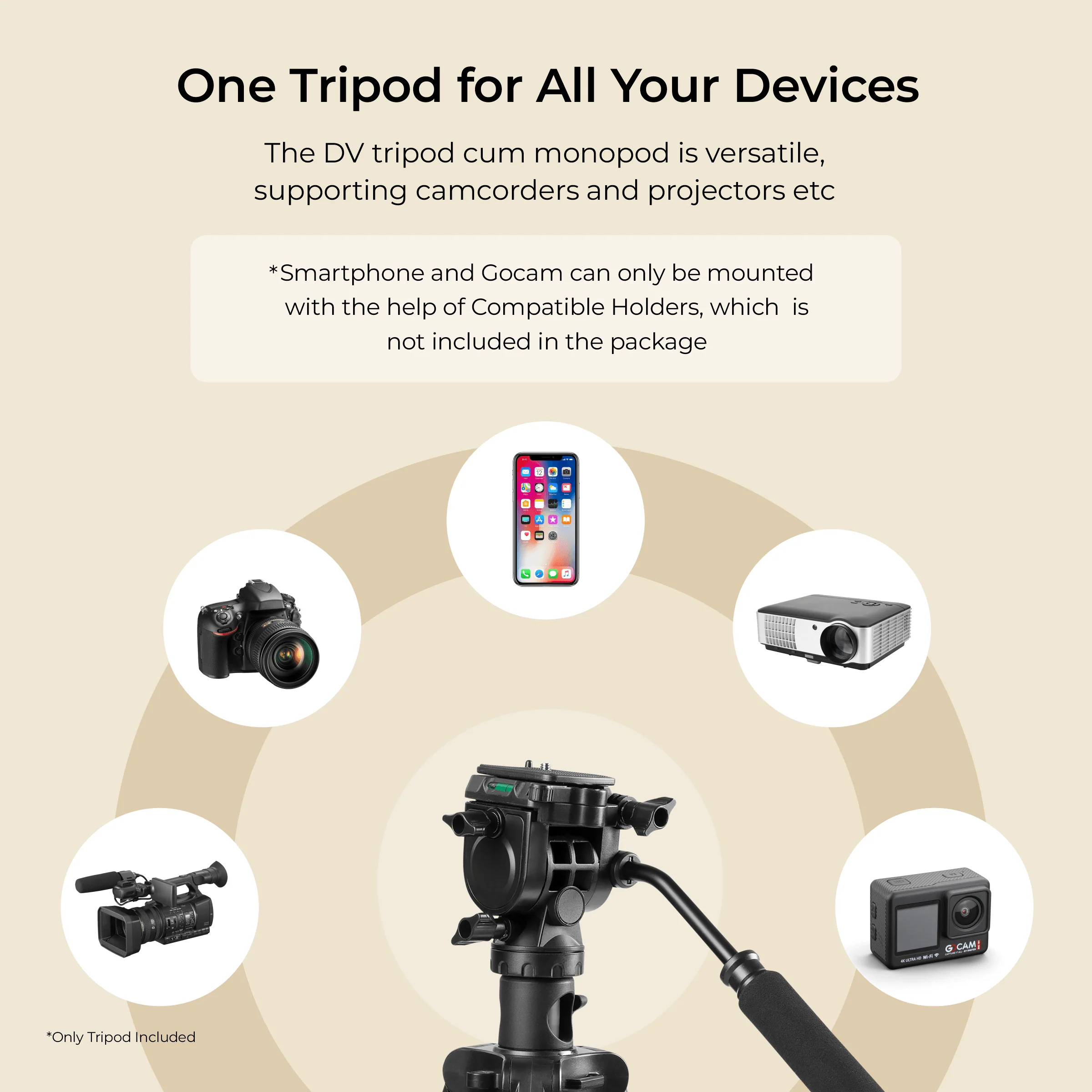 DIGITEK Professional Light Weight Tripod CUM Monopod - Image 6