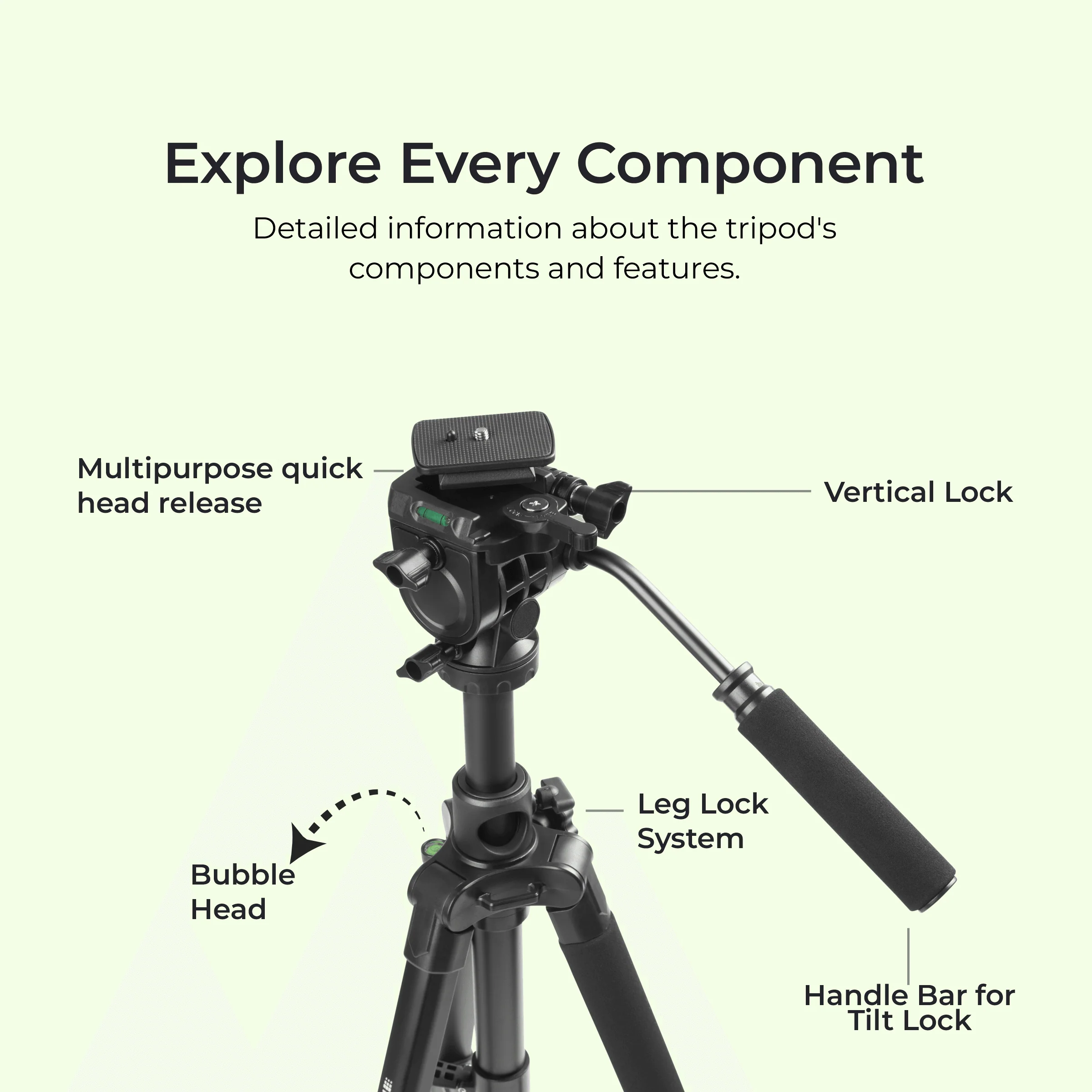 DIGITEK Professional Light Weight Tripod CUM Monopod - Image 9