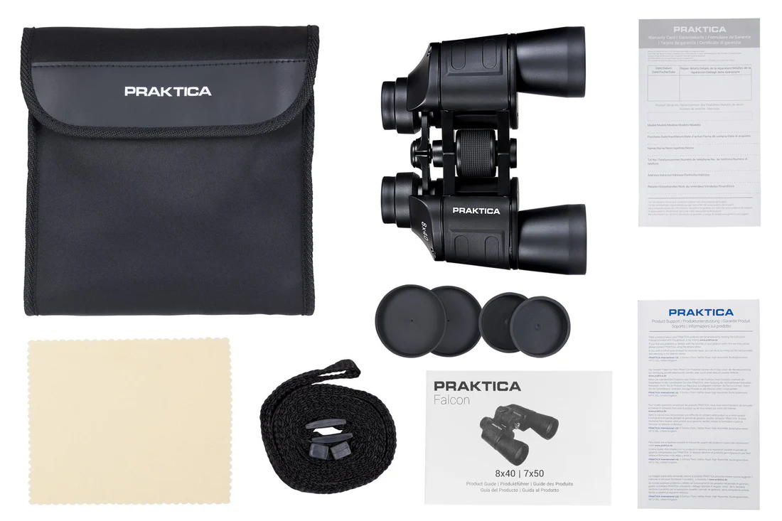 PRAKTICA Falcon 8x40 Binoculars (Black) - Image 4