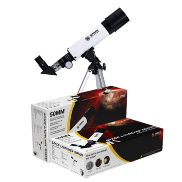 Space Launcher 50mm Refractor Telescope (Colour - Grey)