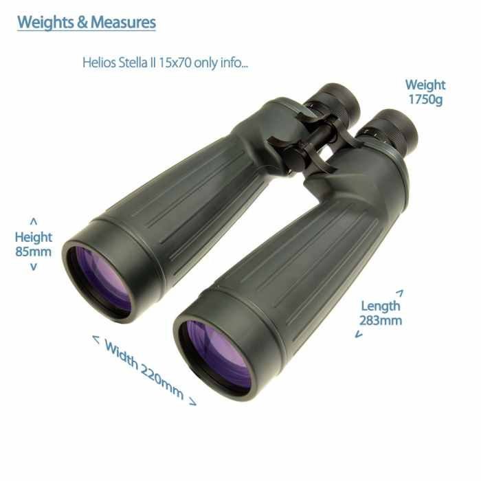 Helios Stellar II 15x70 Waterproof Observation Binoculars - Image 3