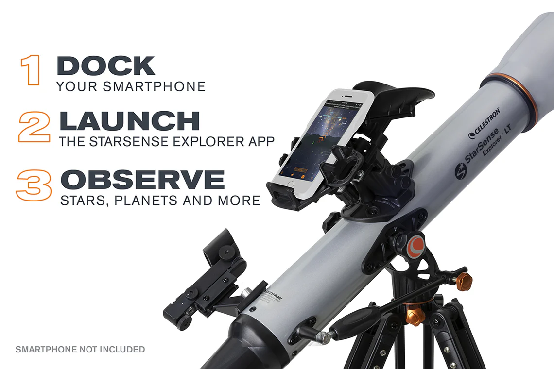 Celestron StarSense Explorer LT 80AZ Smartphone App-Enabled Refractor Telescope - Image 2