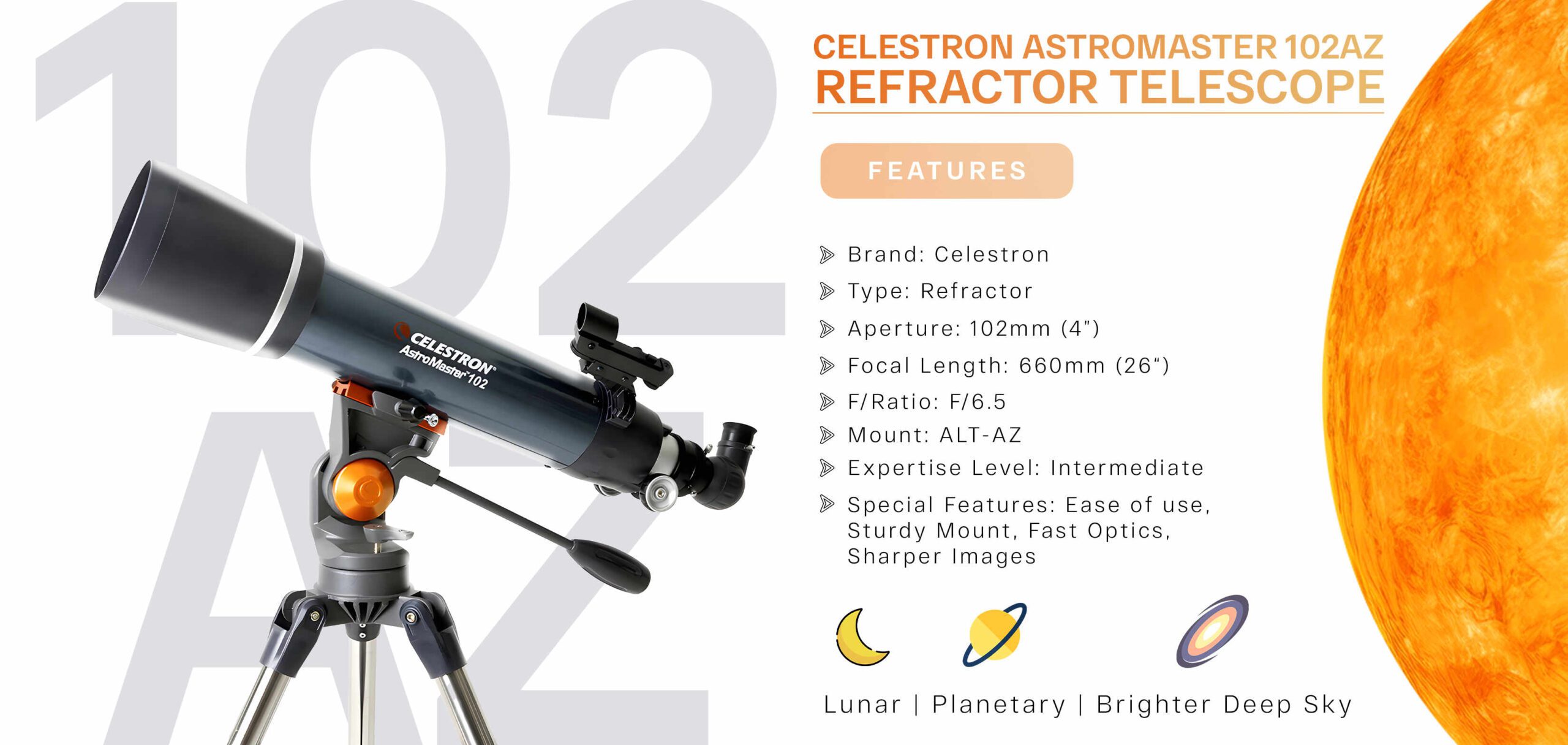 Celestron Astromaster 102AZ
