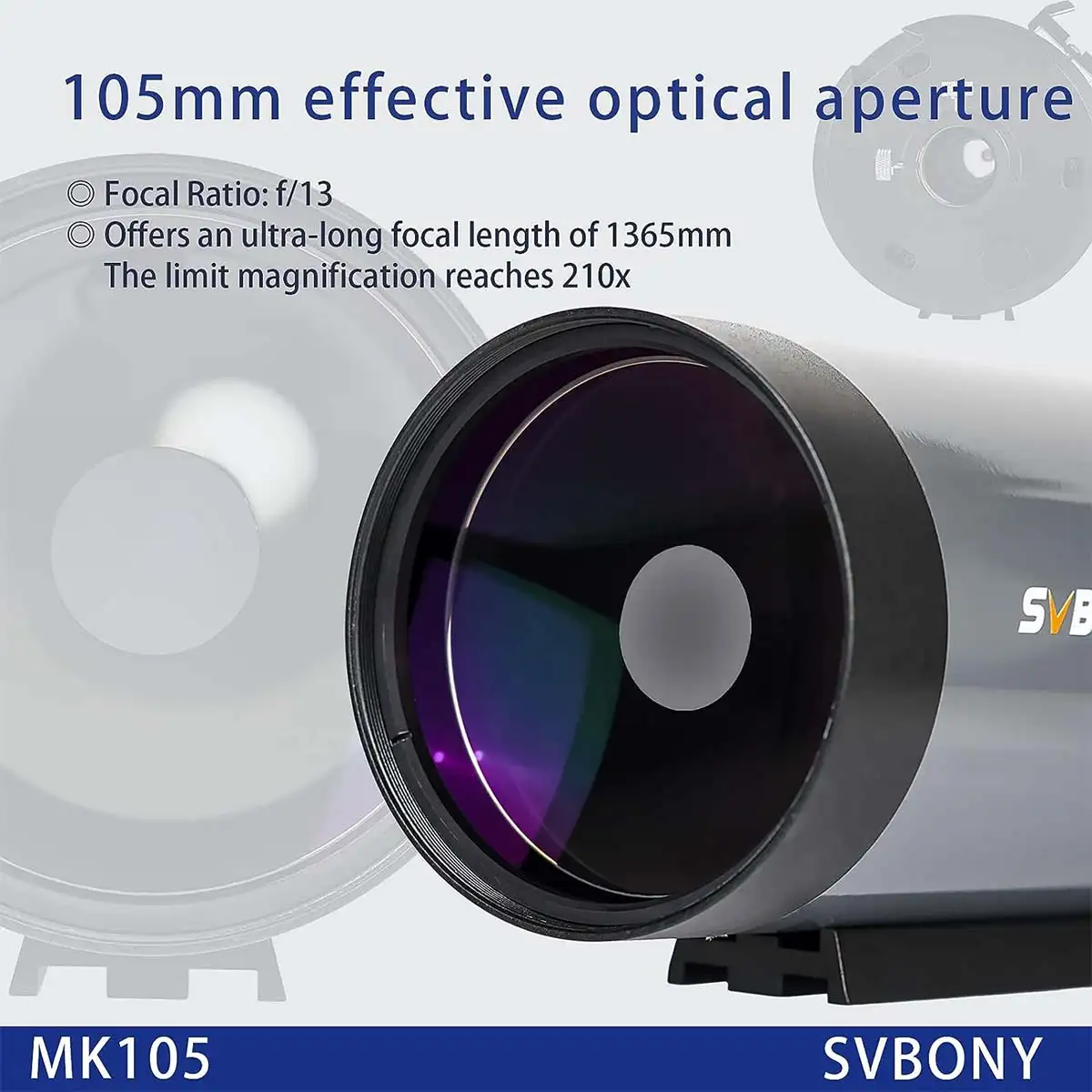 SVBONY MK105 Telescope Maksutov-Cassegrain OTA For Planetary Visual and Photography - Image 3