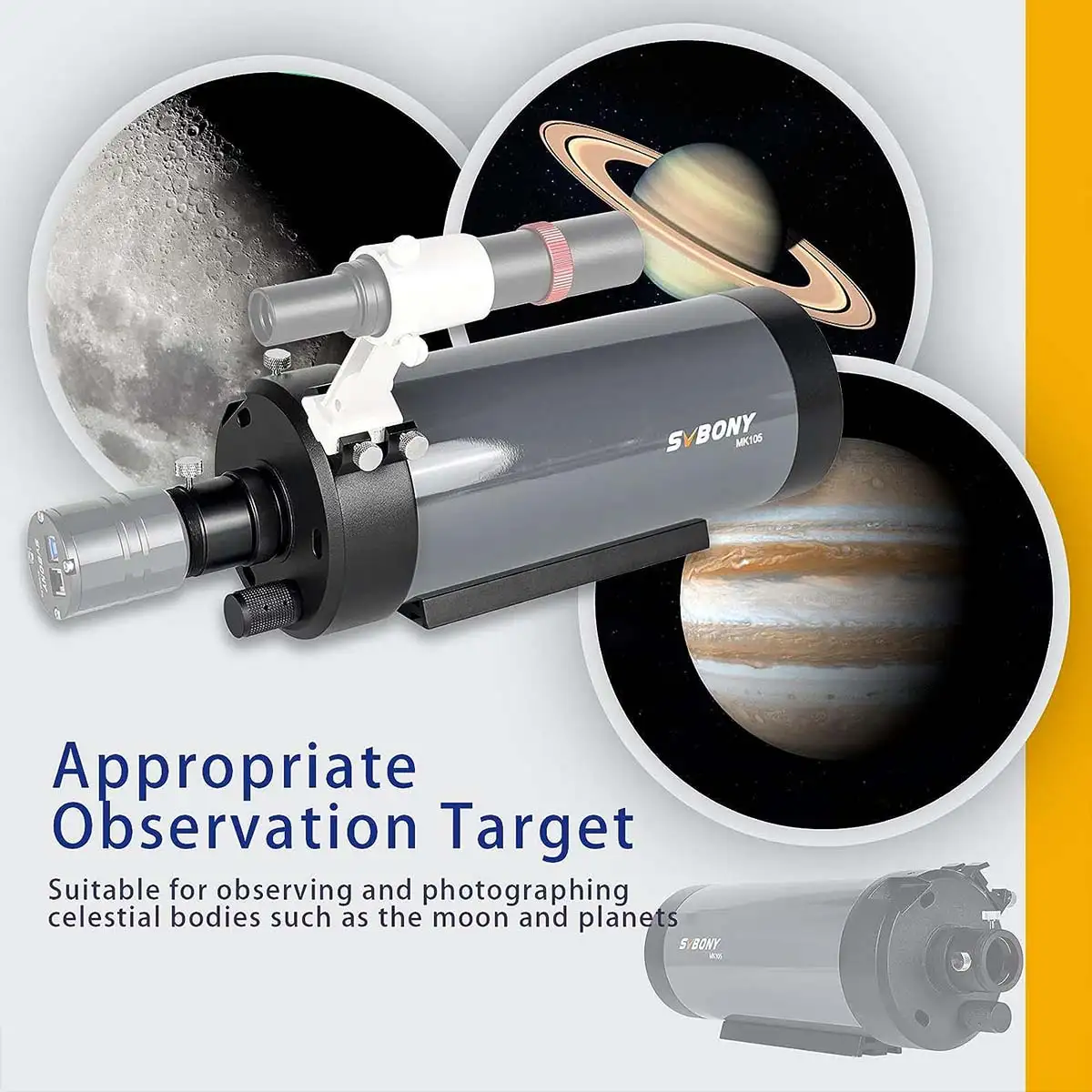 SVBONY MK105 Telescope Maksutov-Cassegrain OTA For Planetary Visual and Photography - Image 4