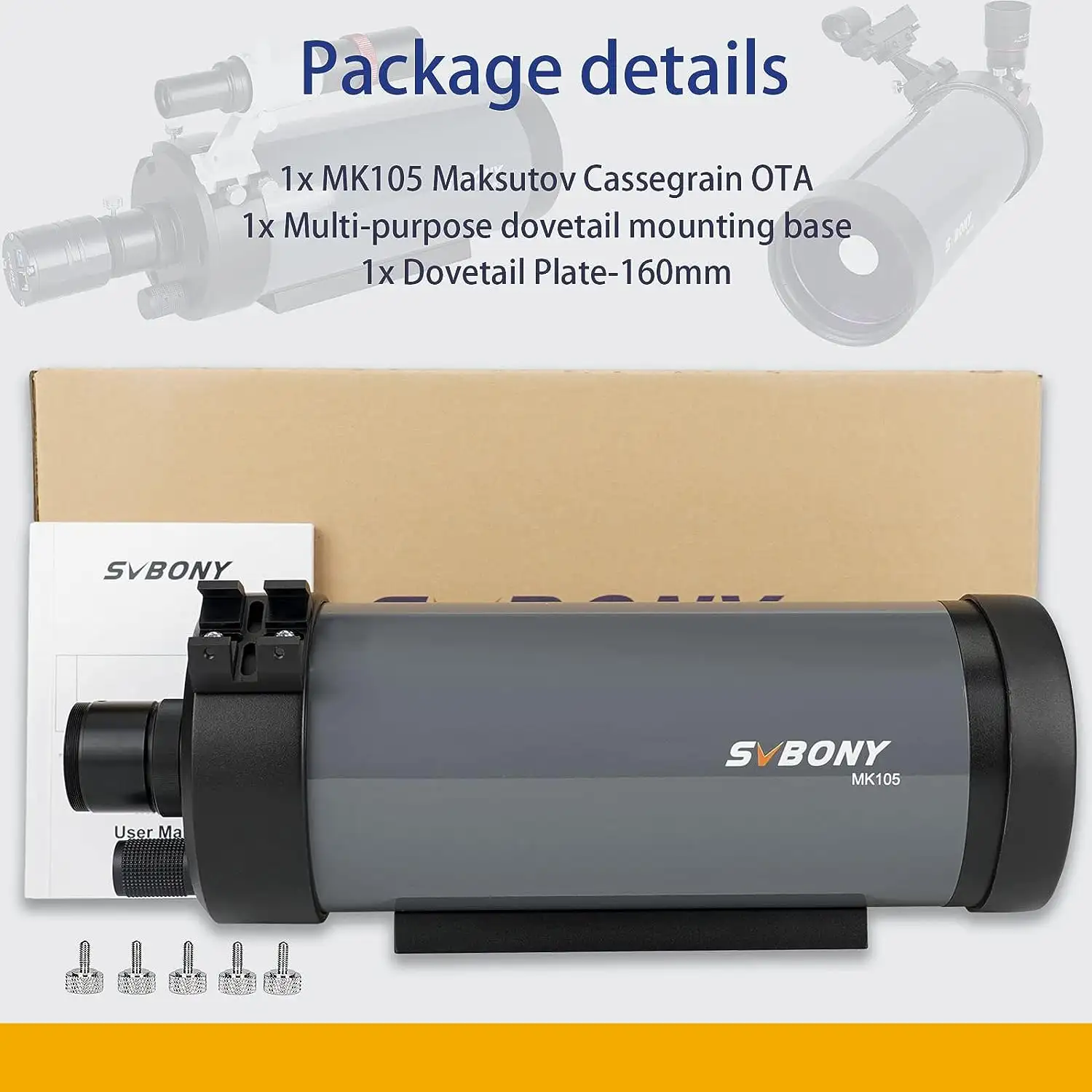 SVBONY MK105 Telescope Maksutov-Cassegrain OTA For Planetary Visual and Photography - Image 7
