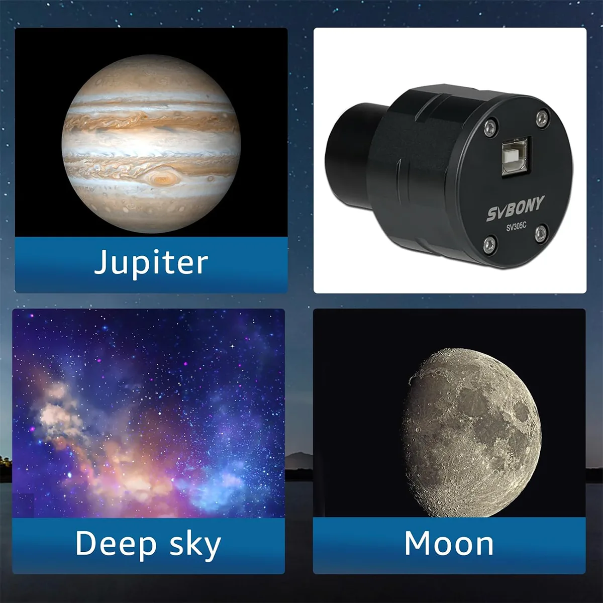 Svbony SV305C Astronomy Camera for Planetary Photography, 1.25 inch Planetary Camera - Image 4