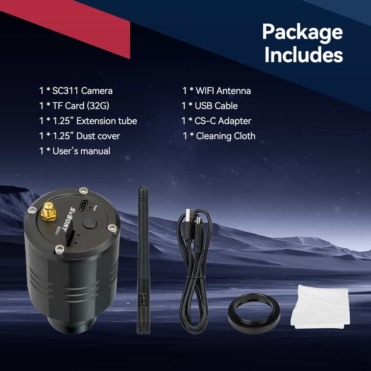 Svbony SC311 WIFI Astronomy Camera / IMX662 /EAA - Image 9