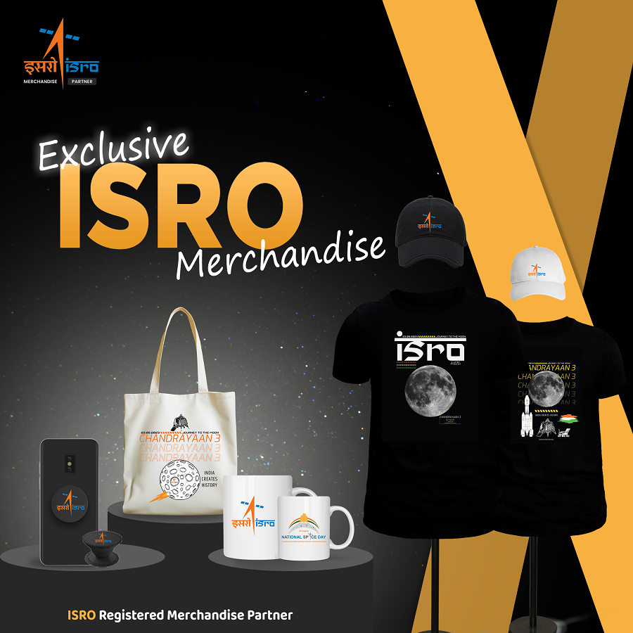 ISRO merchandise mobile banner