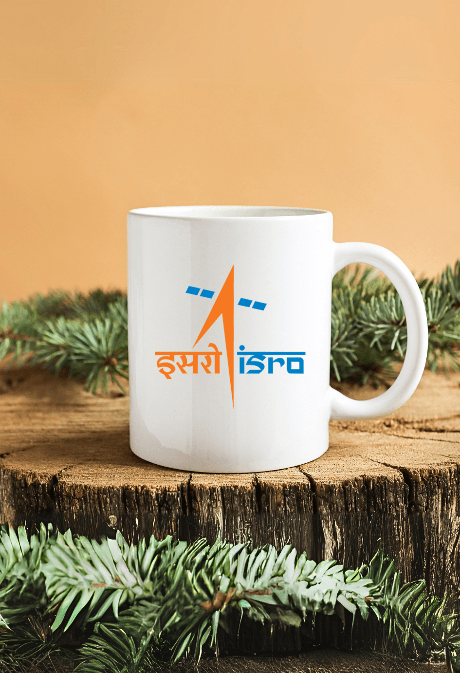ISRO Logo White Ceramic Coffee Mug