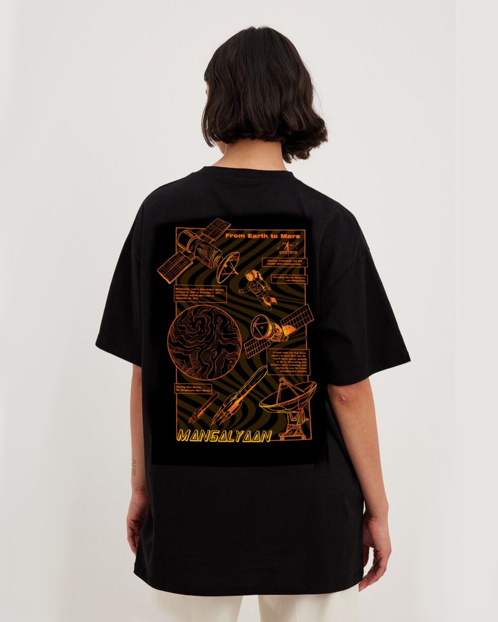 Mangalyaan Mars Mission ISRO T-shirt - Image 3