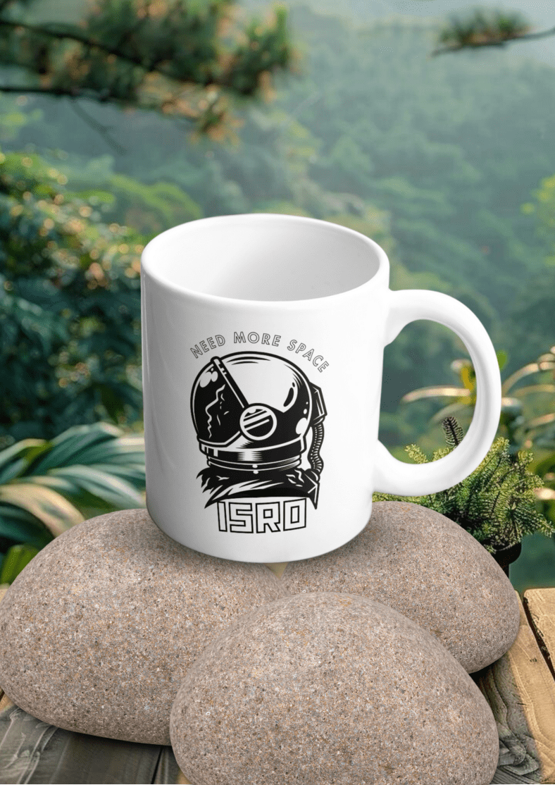 ISRO Vyomnaut White Ceramic Coffee Mug