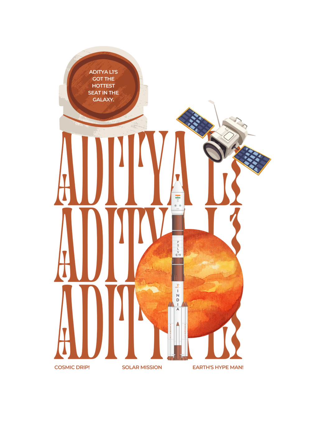 Sun Mission: Aditya L-1 T-Shirt - Image 3