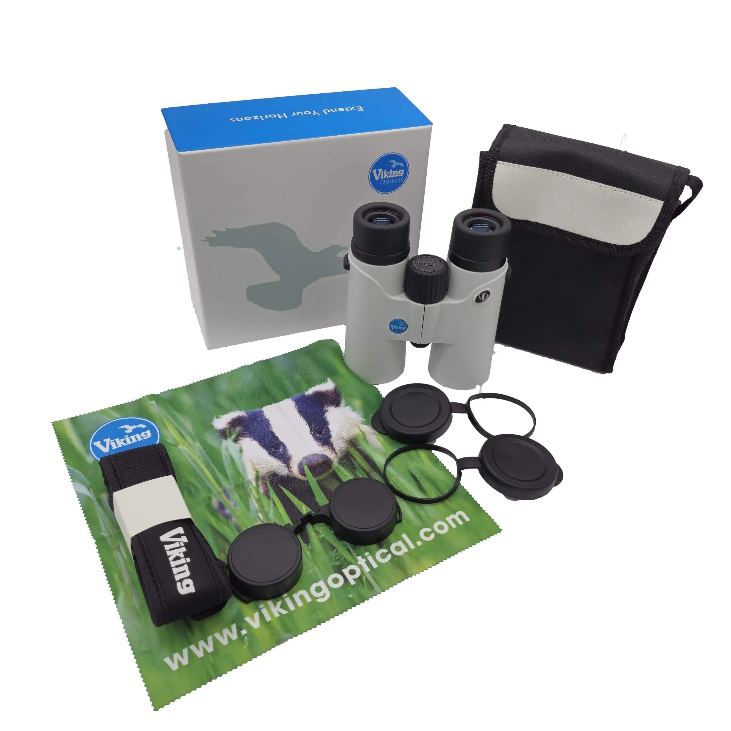 Viking 8×42 Badger White Edition Binoculars - Image 3