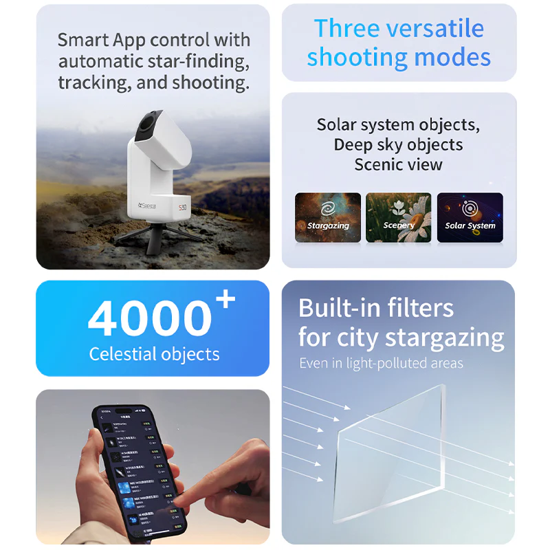 ZWO Seestar S30 All-in-One Smart Telescope/Camera Tiny and Mighty - Image 5