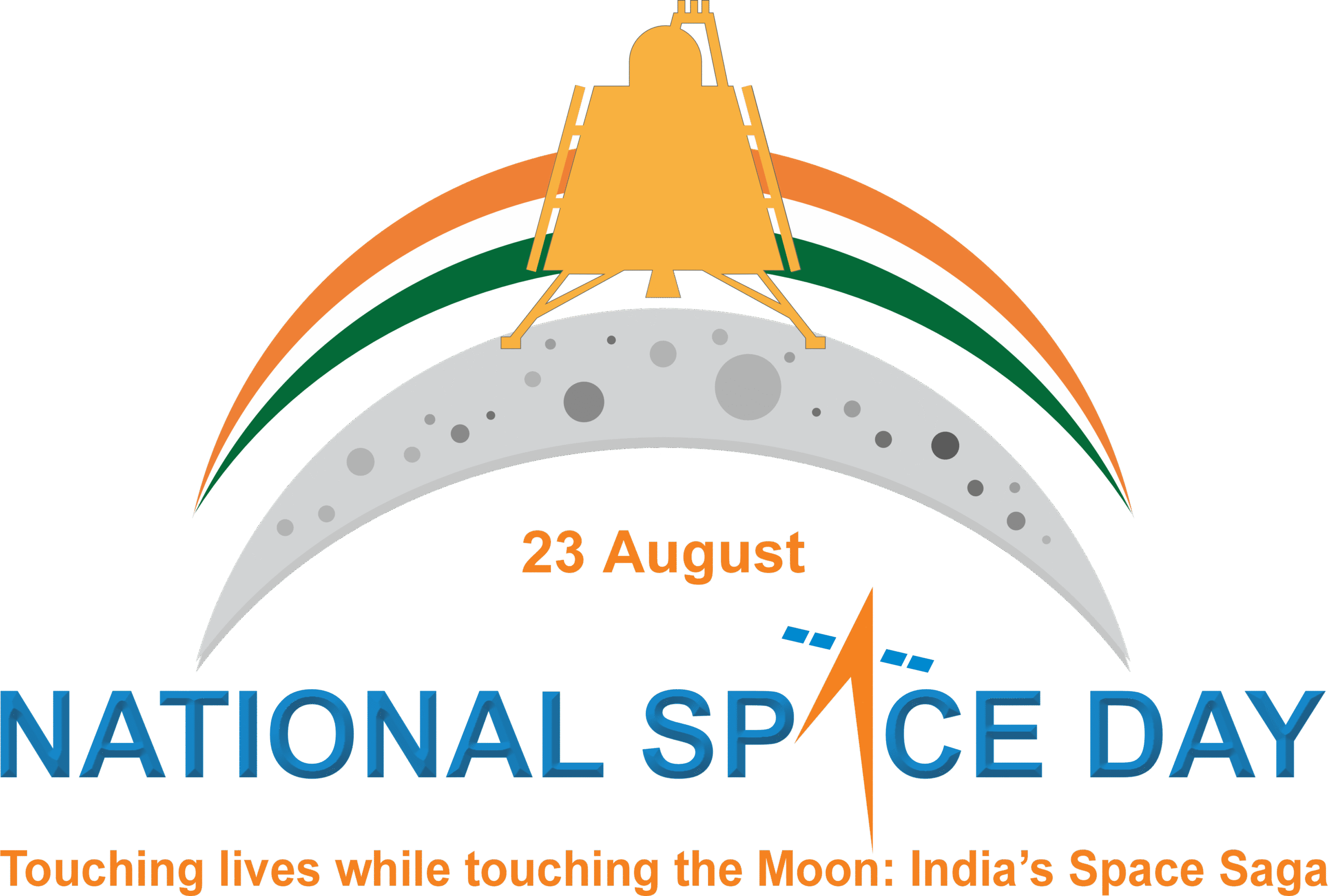 National Space Day (ISRO) Logo Printed Baseball Cap for Men and Women, Adjustable Fit (White) - Image 2
