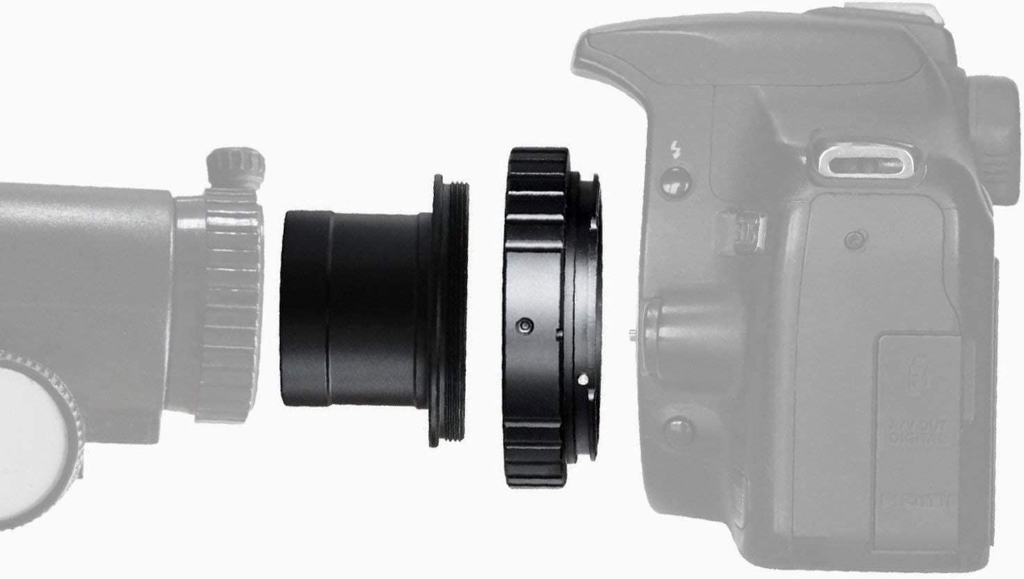 Space Arcade DSLR T2 T Ring (M42) with 1.25" T Mount/Adapter for DSLR Astrophotography (Sony/Nikon/Canon DSLR) - Image 5