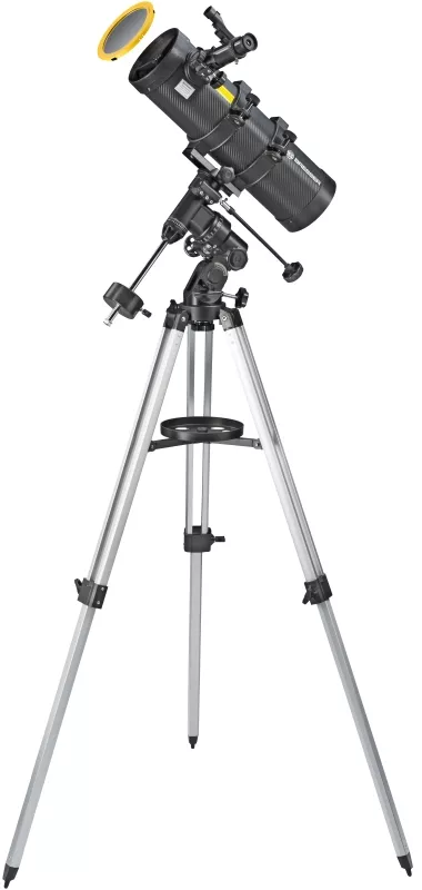 BRESSER Spica-II 130/1000 EQ3 Reflector Telescope with Smartphone Adapter & Solar Filter