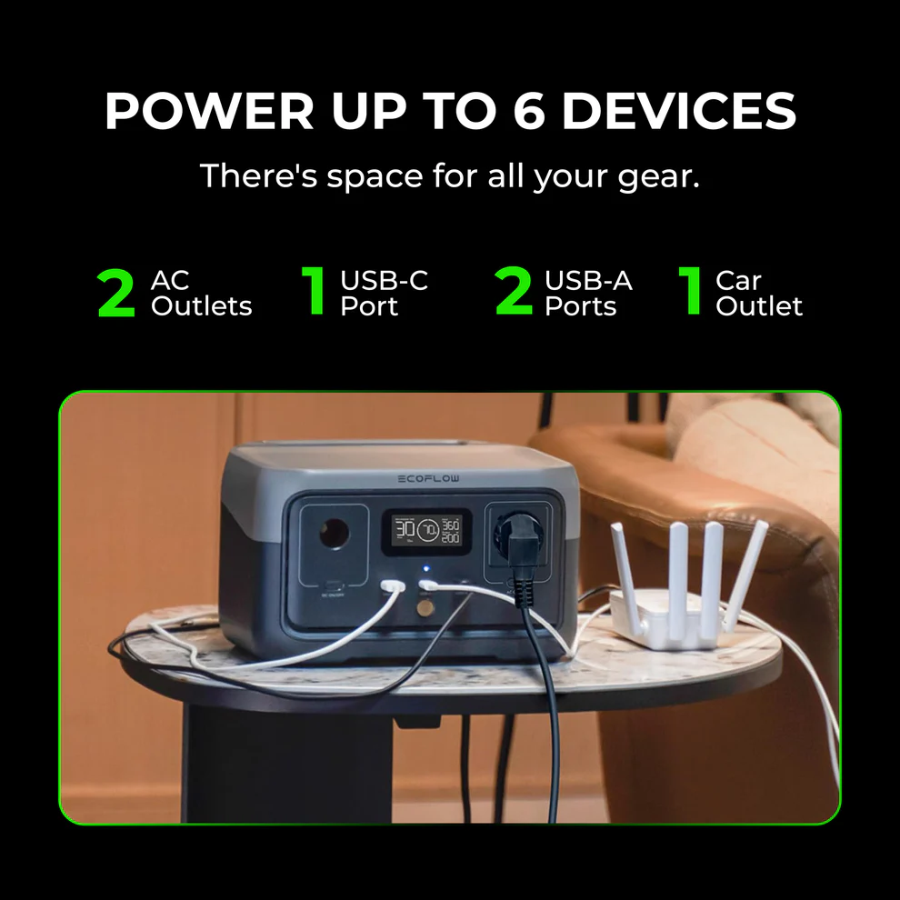 EcoFlow RIVER 2 Portable Power Station (256Wh) for Computerized Telescopes and Astrophotography Gear - Image 4