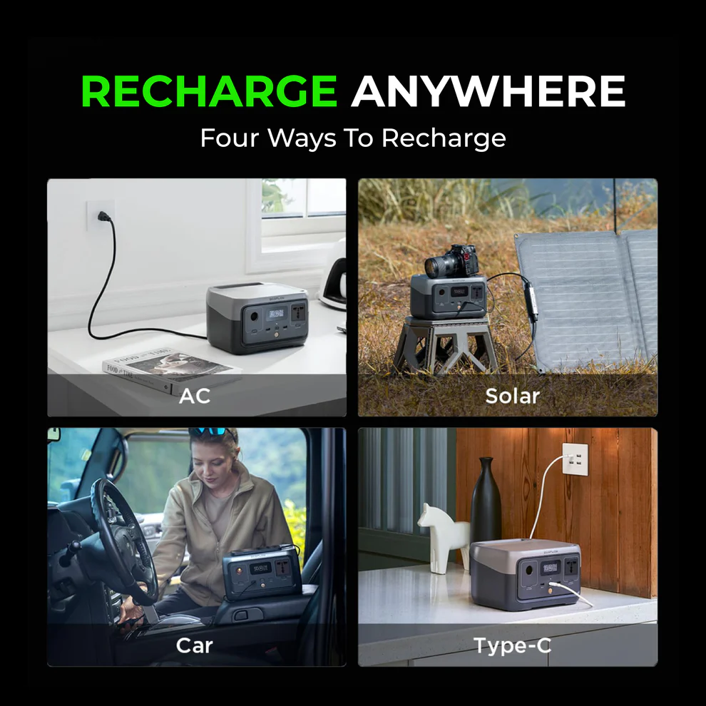EcoFlow RIVER 2 Portable Power Station (256Wh) for Computerized Telescopes and Astrophotography Gear - Image 7