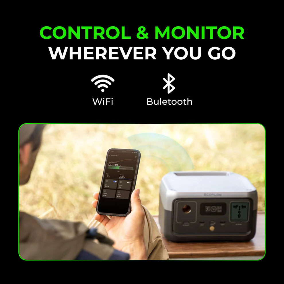 EcoFlow RIVER 2 Portable Power Station (256Wh) for Computerized Telescopes and Astrophotography Gear - Image 5