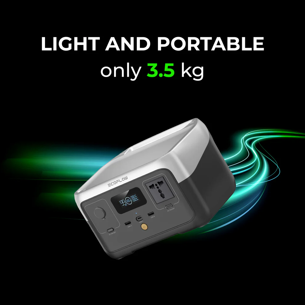 EcoFlow RIVER 2 Portable Power Station (256Wh) for Computerized Telescopes and Astrophotography Gear - Image 2