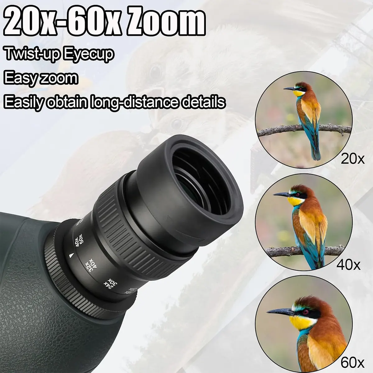 Svbony SV406P 20-60x80 ED Spotting Scope - Image 5