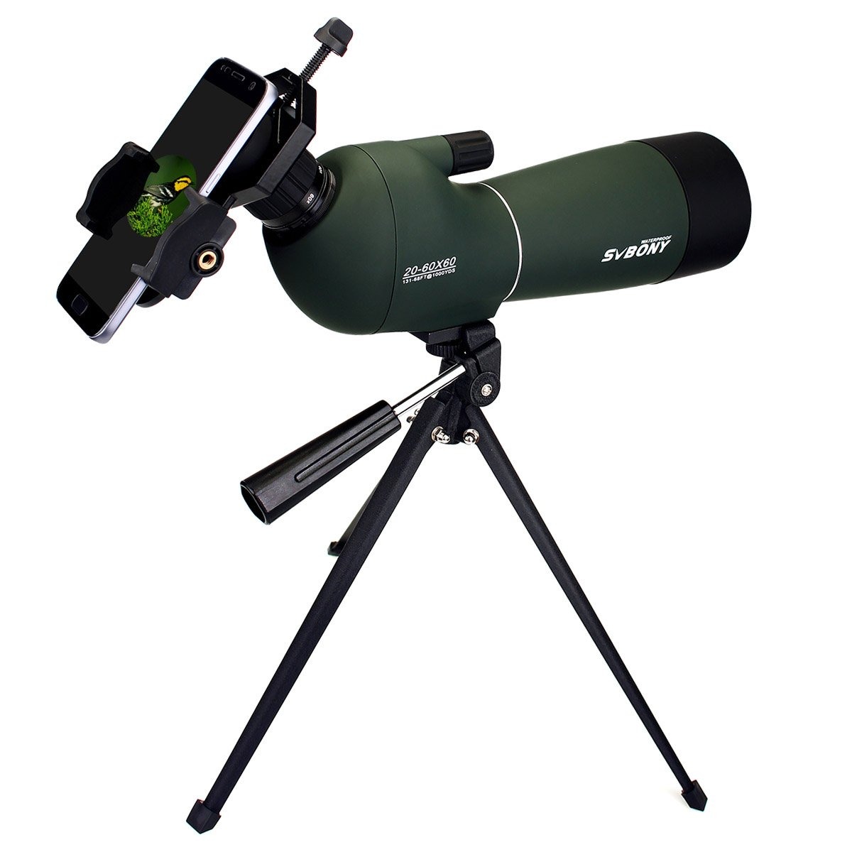 Svbony SV28 20-60X60 Spotting Scope with Smartphone Adapter and Tripod - Image 11