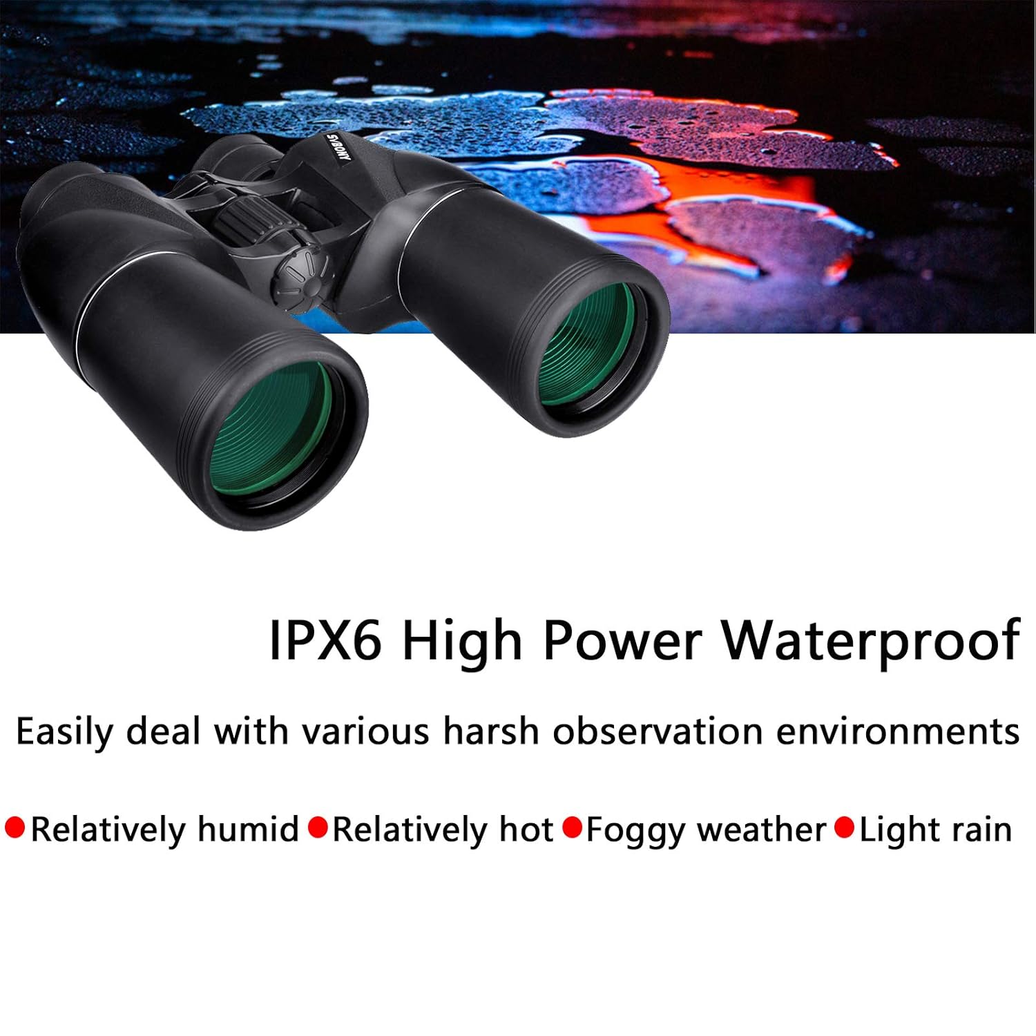 Svbony SV206 10X50 Porro Binoculars - Image 6