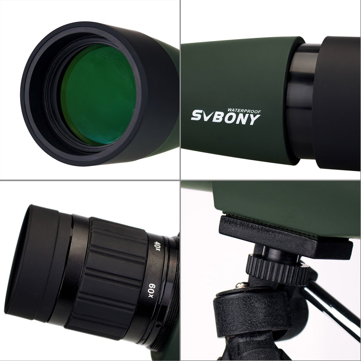 Svbony SV28 20-60X60 Spotting Scope with Smartphone Adapter and Tripod - Image 8