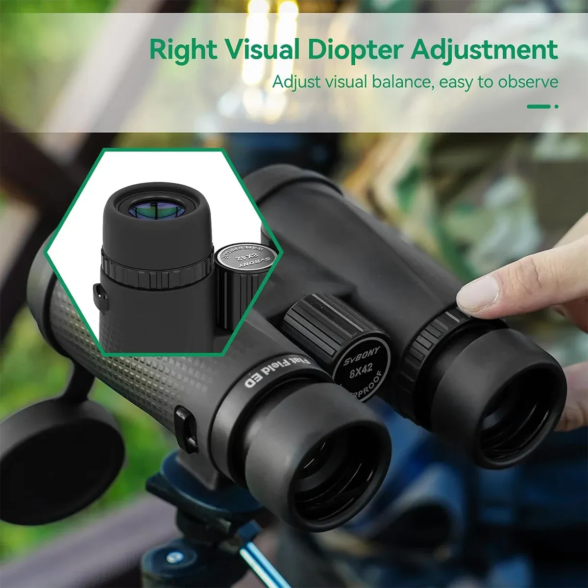 Svbony SA205 8X42 Flat Field ED Binoculars - Image 7