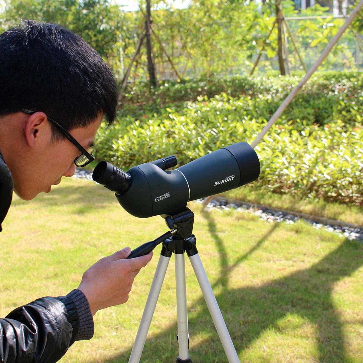 Svbony SV28 20-60X60 Spotting Scope with Smartphone Adapter and Tripod - Image 2