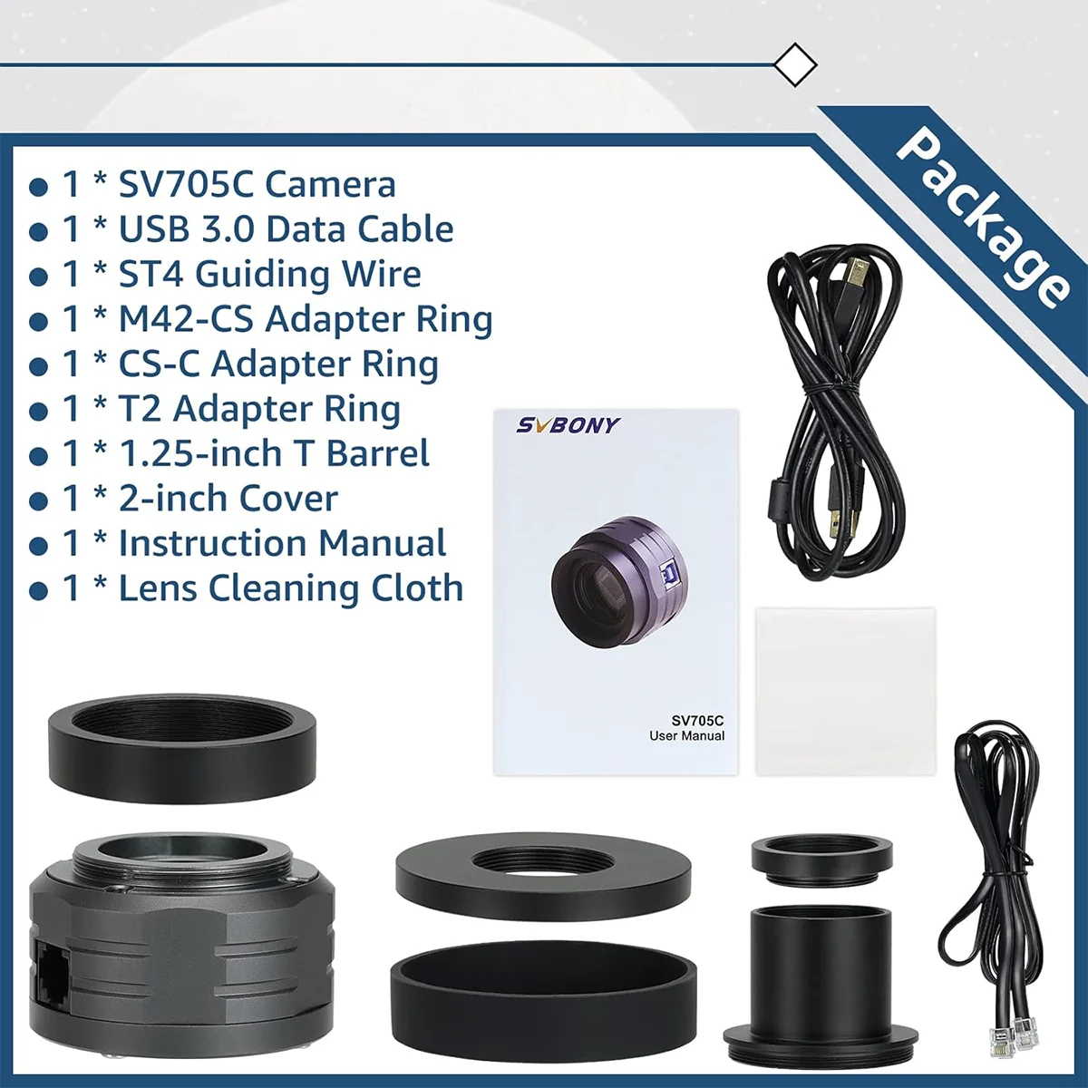 Svbony SV705C Color Planetary Camera - Image 9