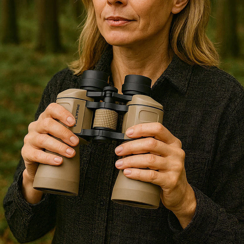 PRAKTICA Falcon 10x50 Binoculars (Sand) - Image 3