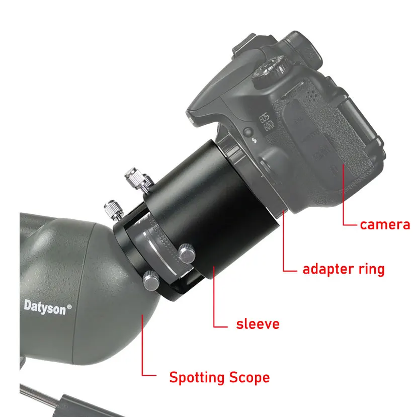 Space Arcade Spotting Scope T-Adapter/T-Mount for DSLR/Mirrorless Cameras - M42 for digiscoping