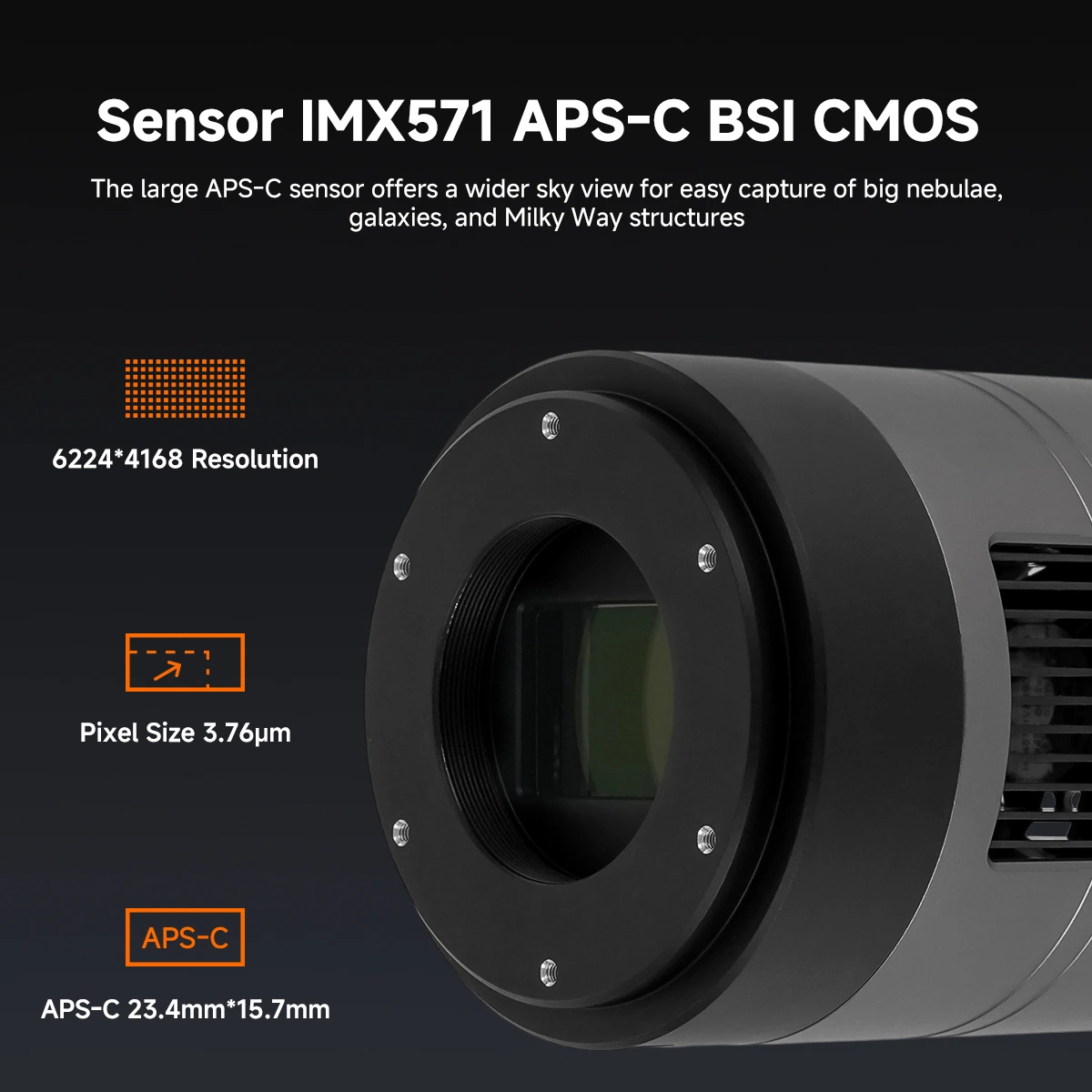 SVBONY SC571CC APS-C Color Cooled Astronomy Camera - Image 2