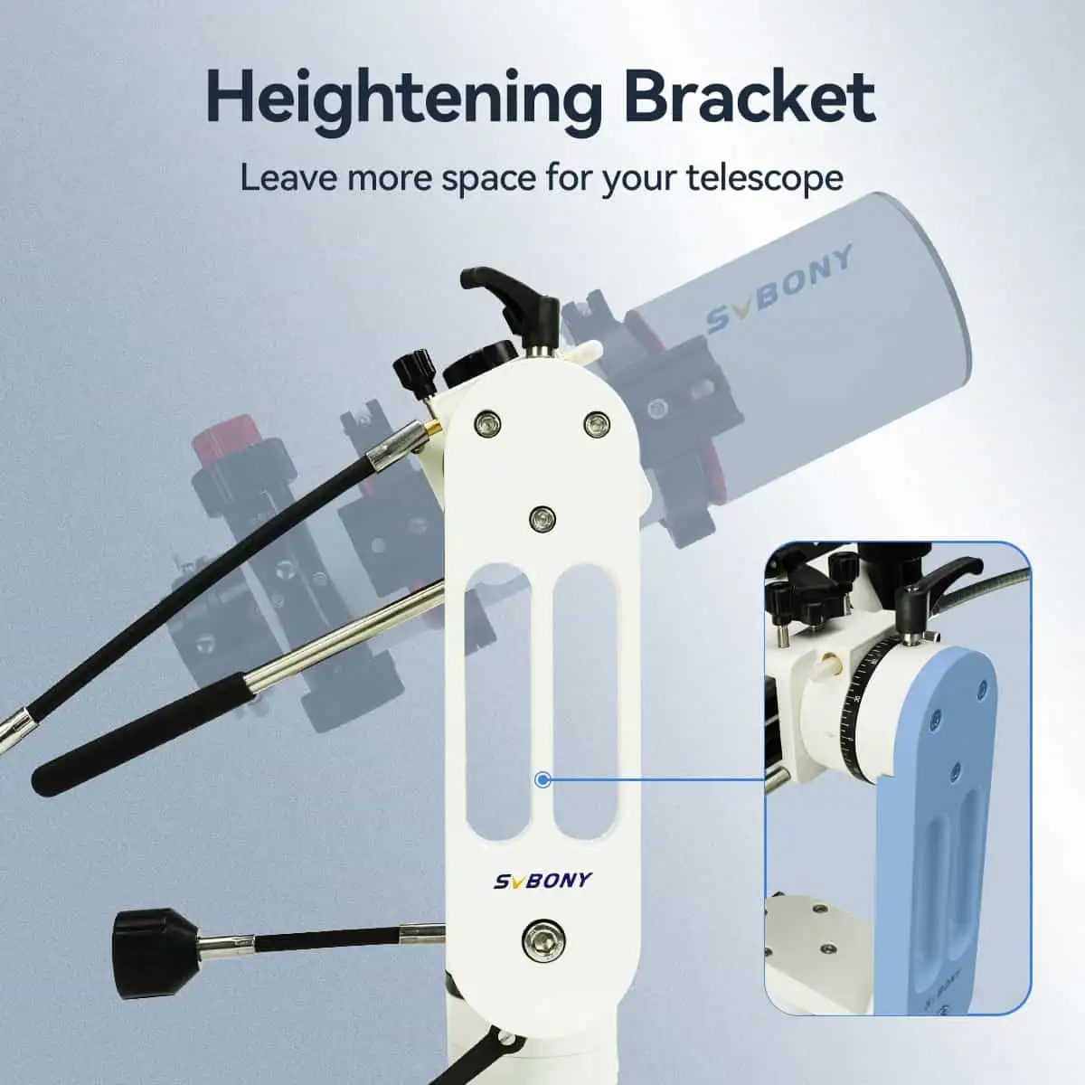 Svbony SV225 ALT-AZ Telescope Mount & Stainless Steel Tripod - Image 3