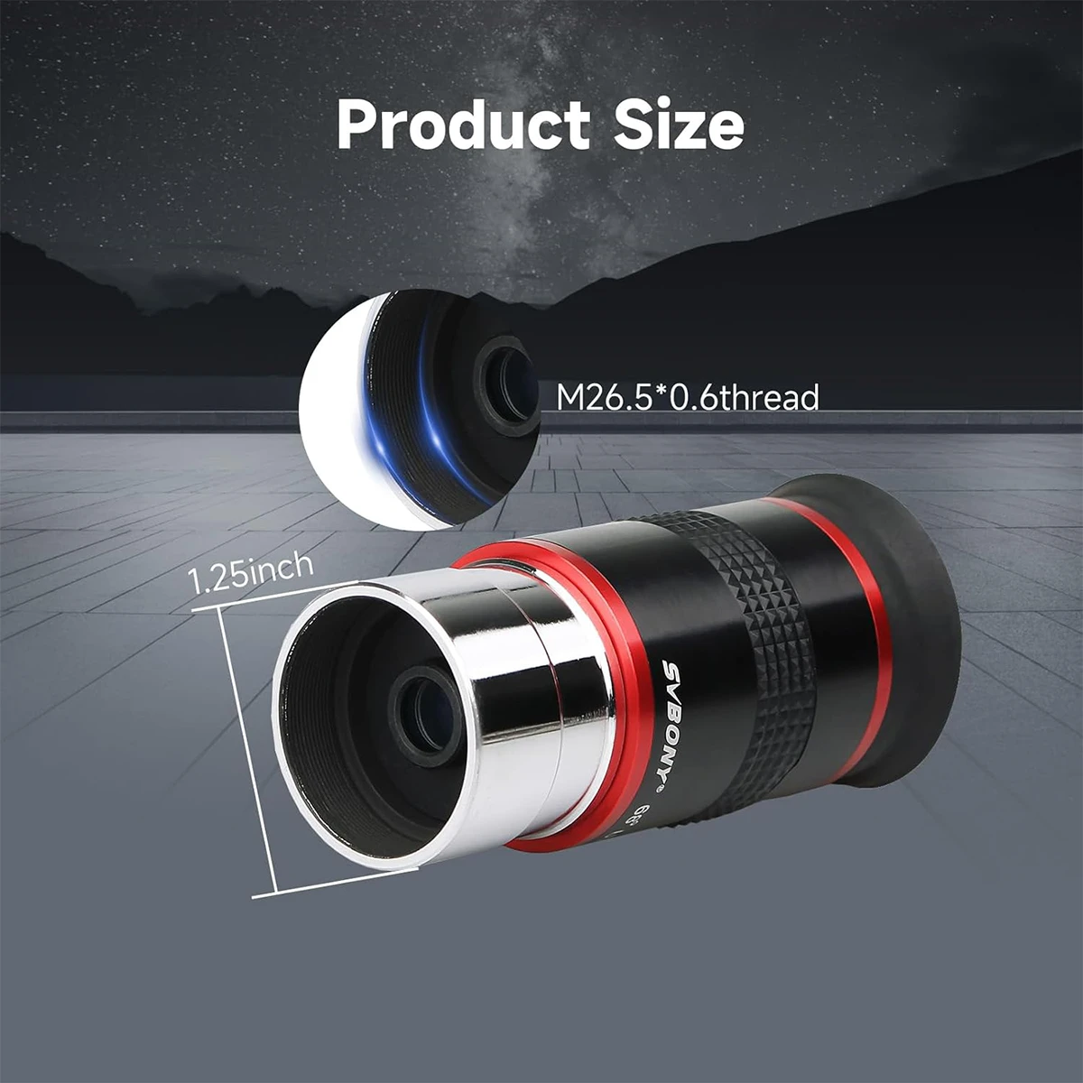SVBONY 68 Degree Wide Angle FMC Eyepieces - 6mm, 9mm, 15mm, 20mm - Image 6