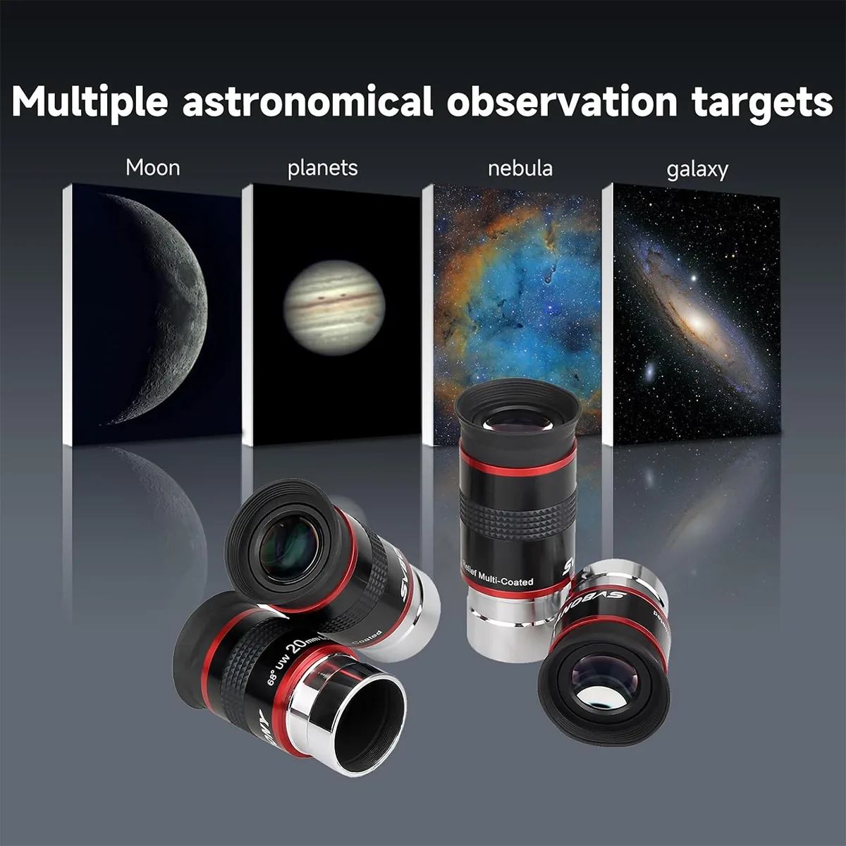 SVBONY 68 Degree Wide Angle FMC Eyepieces - 6mm, 9mm, 15mm, 20mm - Image 8
